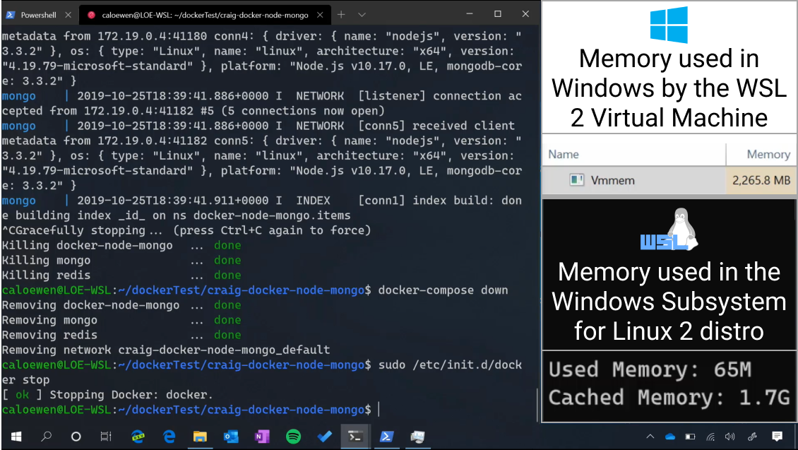WSL and Terminal screenshot