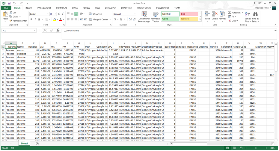 Example: Script Executor Migrates Records from Microsoft Excel to