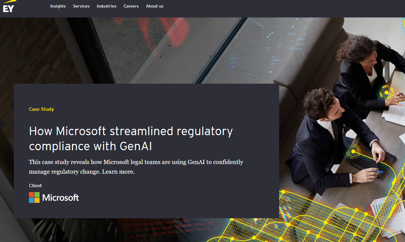 Customer Case Study: How Microsoft streamlined regulatory compliance with GenAI