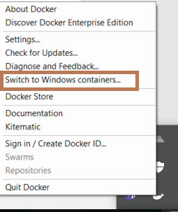 Switch to Windows Containers
