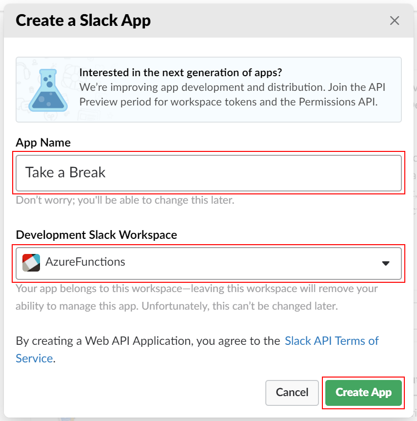 Create A Slack App