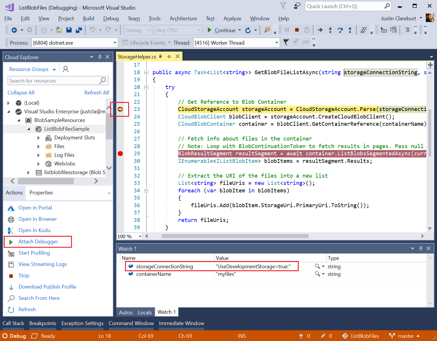 Remote Debugging in Visual Studio