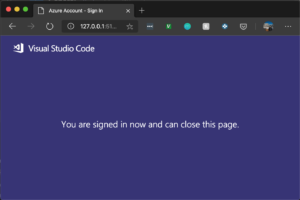 Image 05122020 vscode logged in
