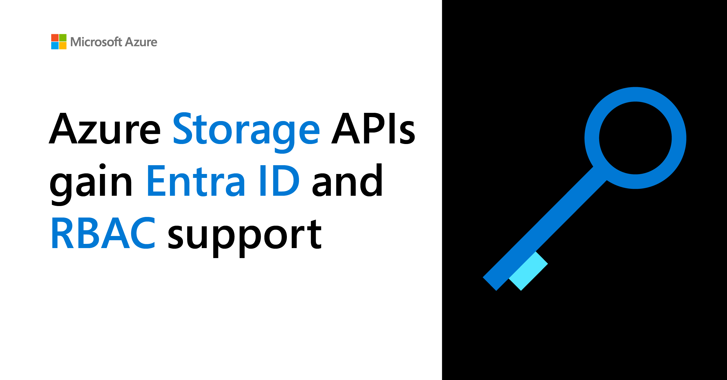 Azure Storage APIs gain Entra ID and RBAC support