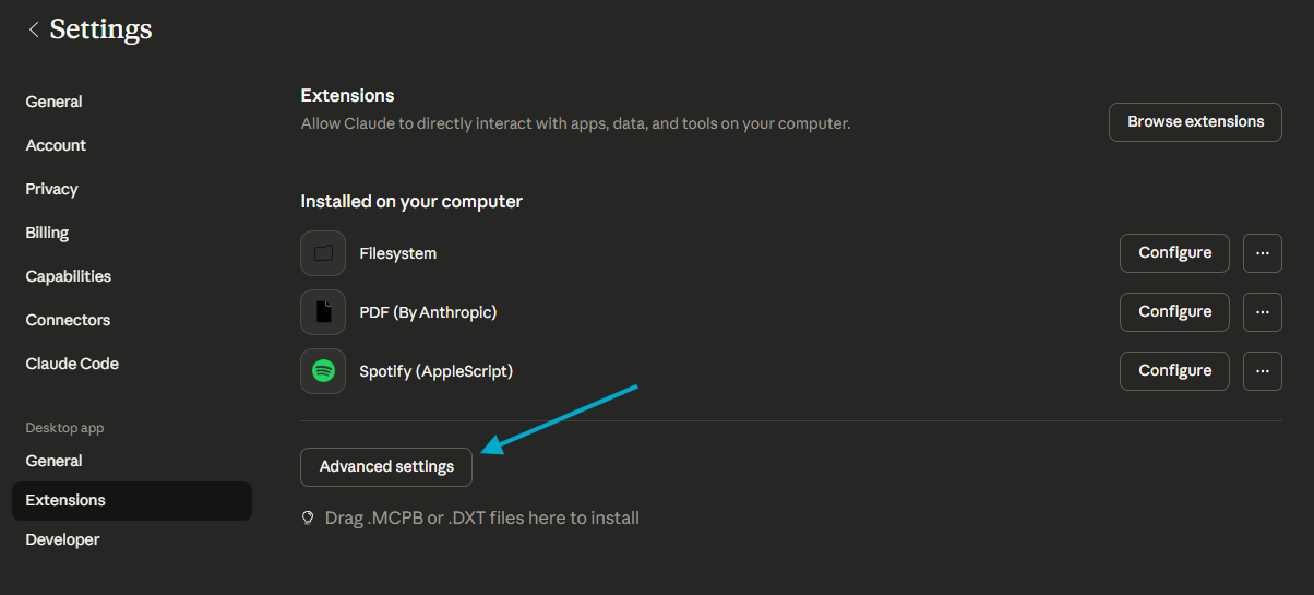 Advanced Settings
