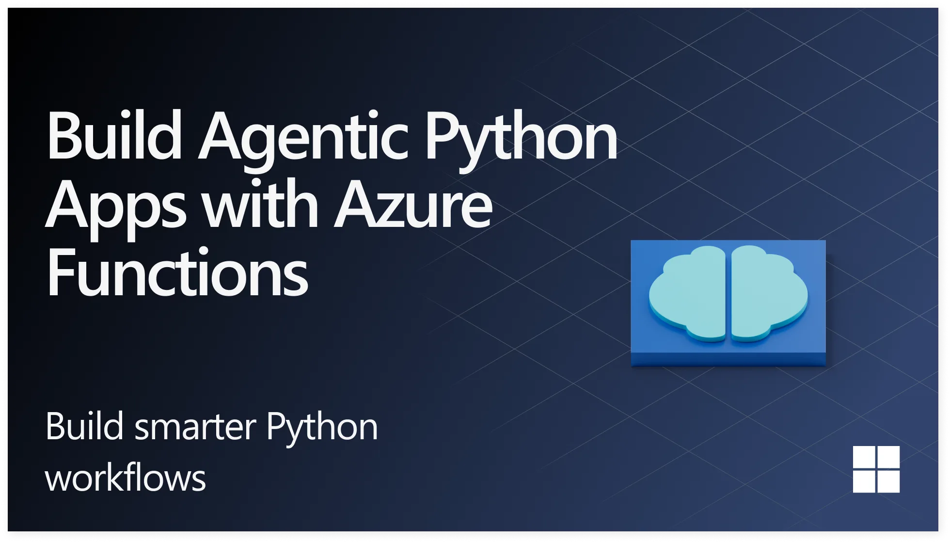 Bring agentic reasoning to Python function apps with Azure Functions Agent bindings (preview)