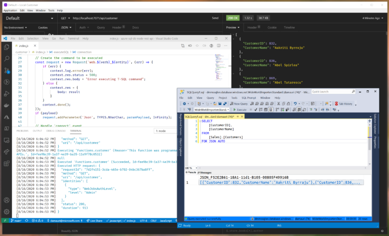 Serverless REST API with Azure Functions, Node, JSON and Azure SQL ...
