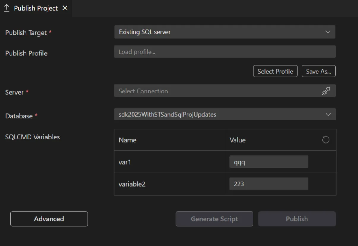SQLProj Dialog 2 image