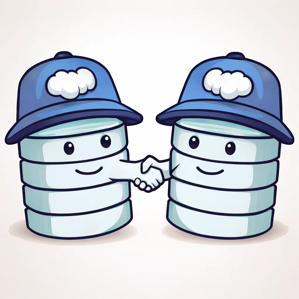 dab shaking hands with dab