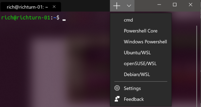 Windows Terminal支持多标签、高度支持WSL 图源：https://devblogs.microsoft.com/commandline