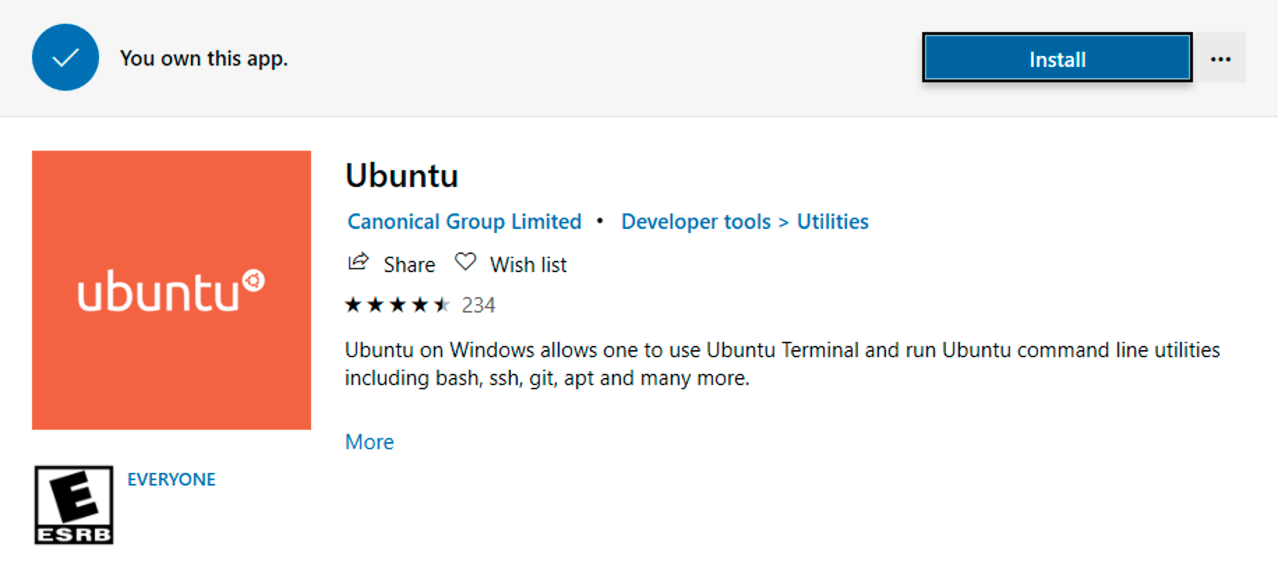 Installing the Ubuntu WSL distro