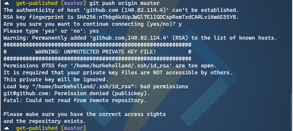 Ssh no key found. Git SSH Fingerprints RSA.