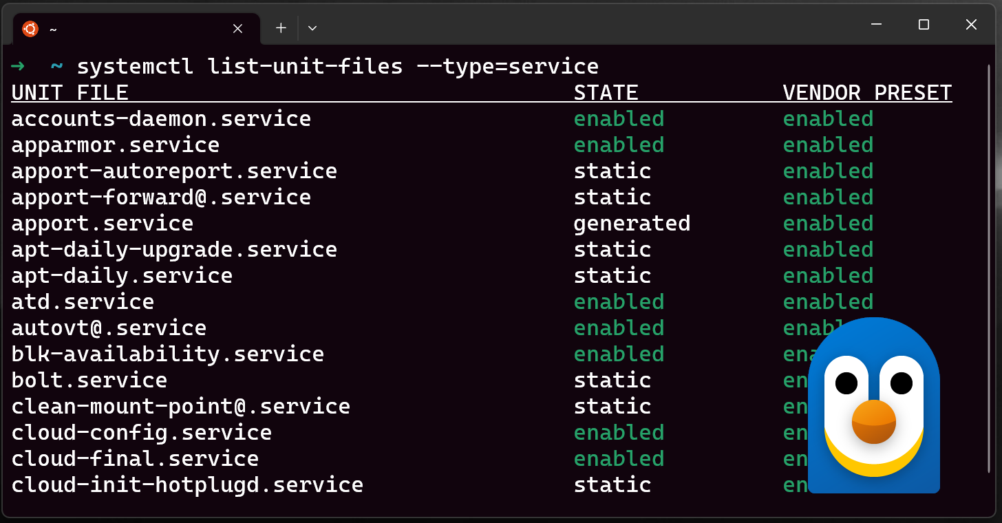 Linux. Daemon service. Systemd. Daemon service logo. Systemctl unit