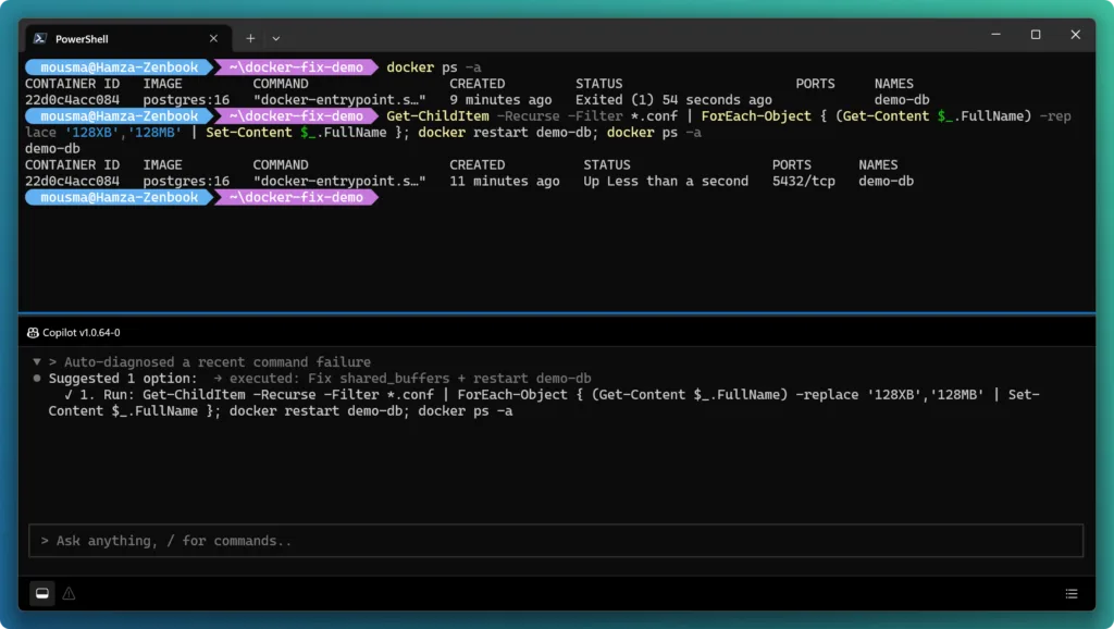 fix command 3 image
