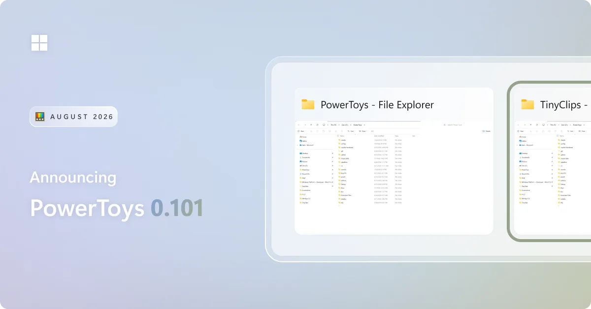 Announcing PowerToys 0.101hero image
