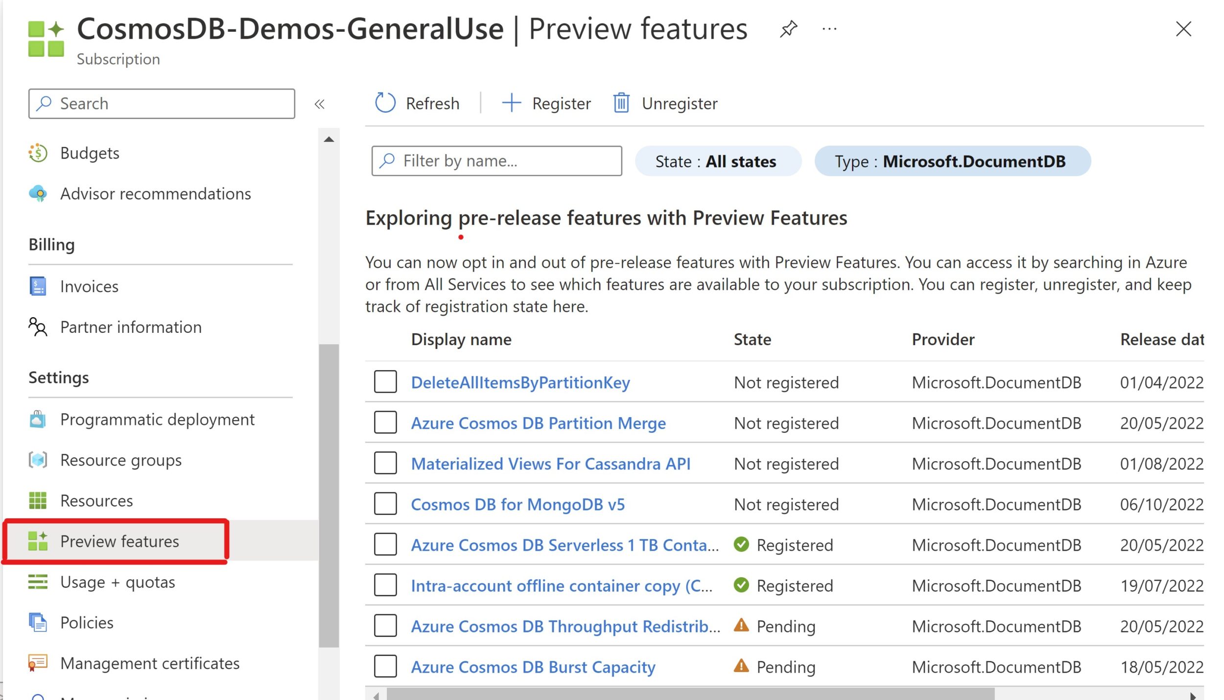 Azure Cosmos DB for MongoDB v5 now in limited preview!