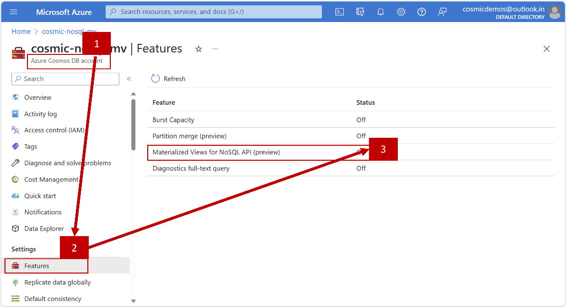 Announcing Materialized Views for Azure Cosmos DB for NoSQL (Preview)