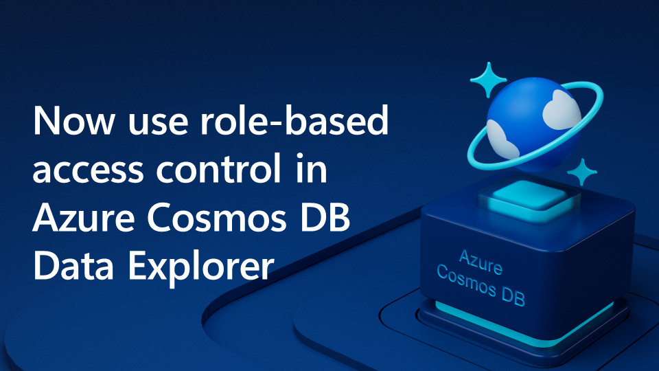 Now use role-based access control in Azure Cosmos DB Data Explorer