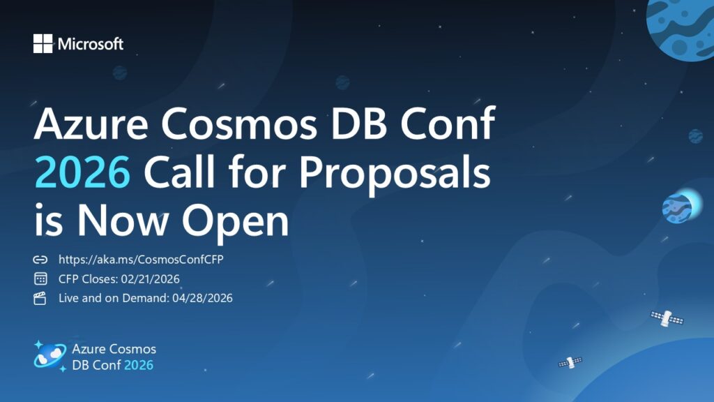 Azure Cosmos DB Conf 2026 — Call for Proposals Is Open