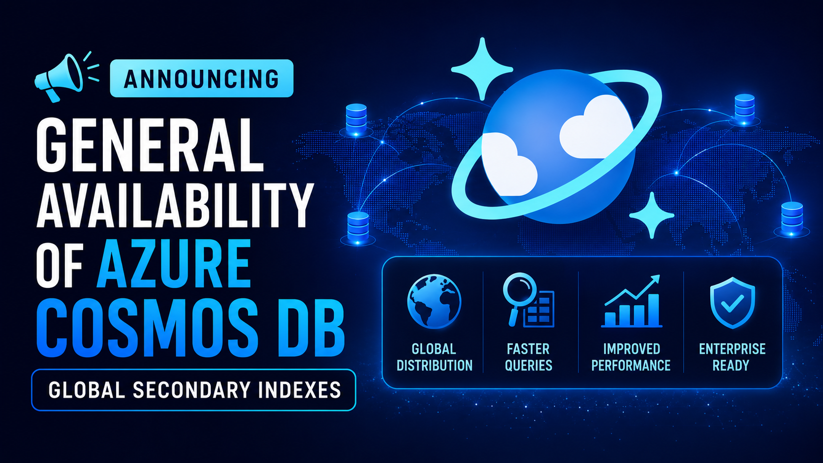 Announcing General Availability of Azure Cosmos DB Global Secondary Indexes