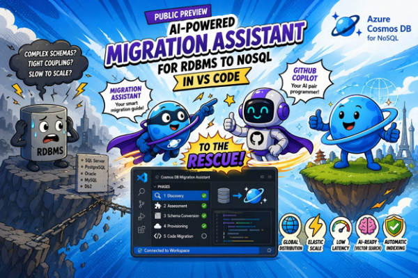 Public Preview: AI-powered Azure Cosmos DB Migration Assistant for RDBMS to NoSQL