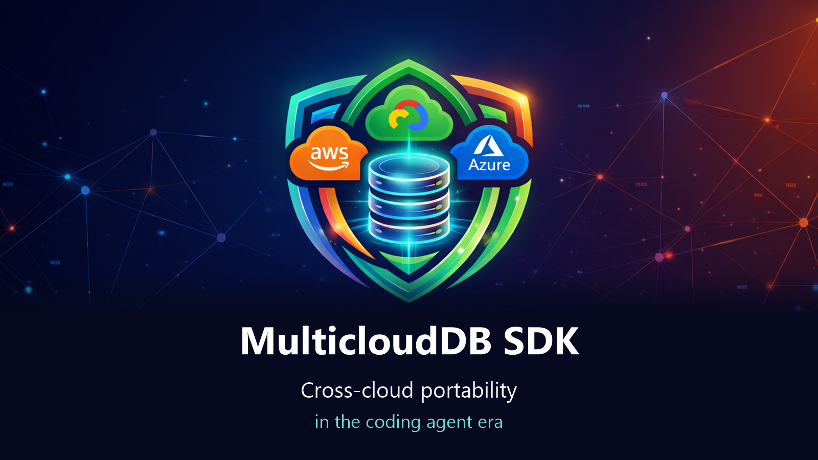 MulticloudDB SDK: Cross-cloud portability in the coding agent era