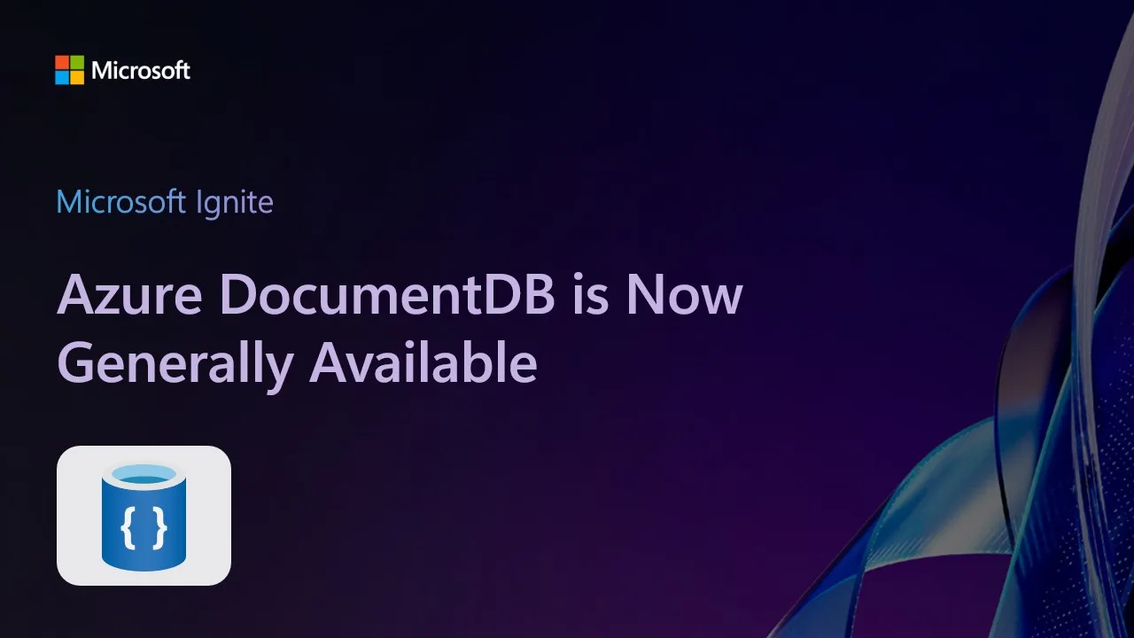 Azure DocumentDB is Now Generally Available