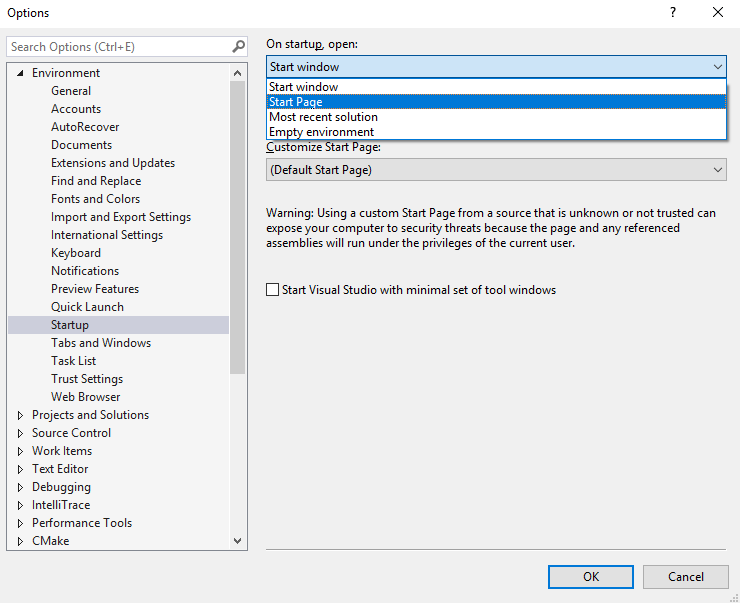 how to start a new project in microsoft visual studio 2005