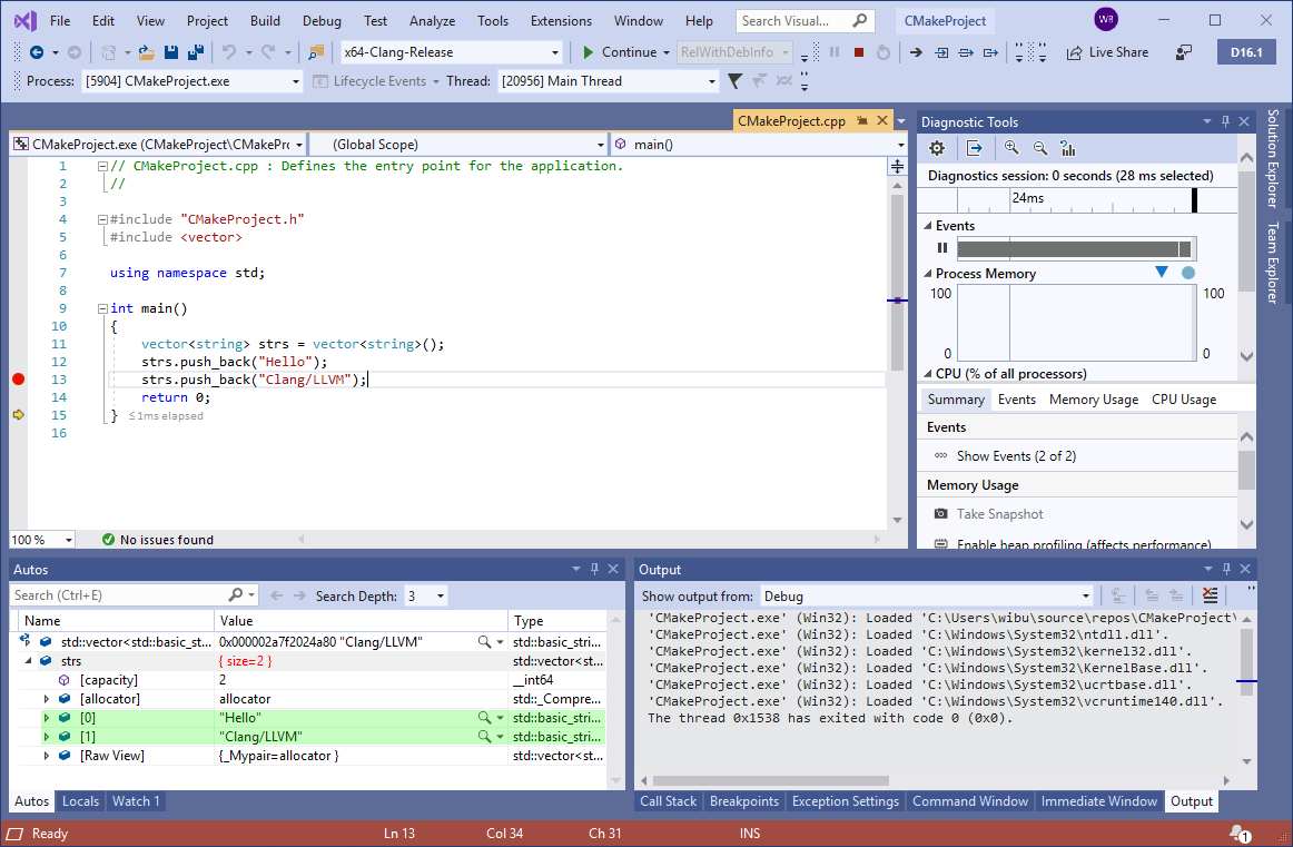 Clang Llvm Support In Visual Studio C Team Blog