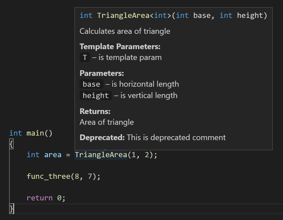 Visual Studio Code C++ Extension July 2020 Update: Doxygen comments and  Logpoints - C++ Team Blog