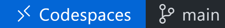Screenshot of the Remote "Quick Access" status bar showing a connection to a codespace