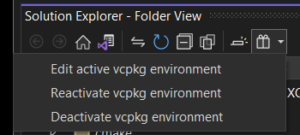 Vcpkg Environment Activation In Visual Studio - C++ Team Blog