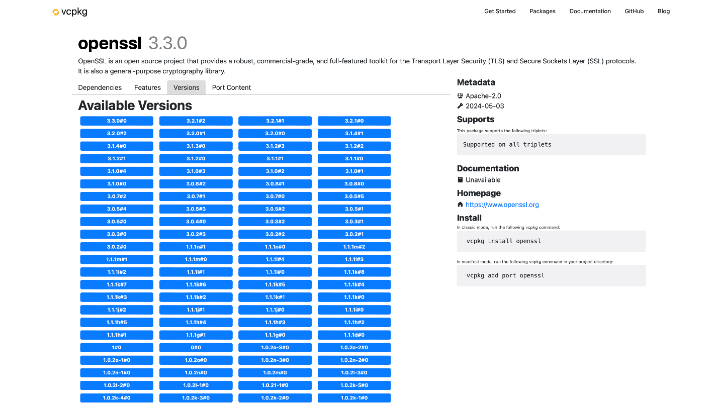 What’s New in vcpkg (May 2024): Dedicated Pages for Each Package on ...