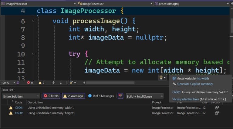 Prevent Critical Bugs with MSVC Code Analysis - C++ Team Blog