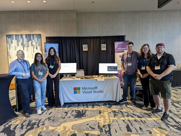 Microsoft team at CppCon 2024 booth