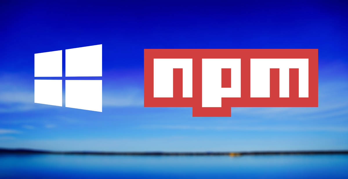 npm module for windows registry