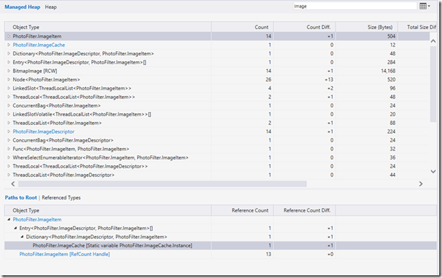 rilevamento dei problemi di memoria che abilita Visual Studio 2012