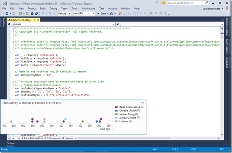 What S New In Codelens For Visual Studio 15 Rc Azure Devops Blog