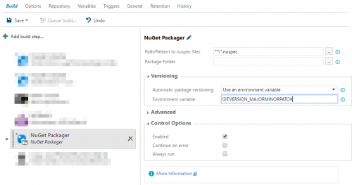 NuGet Packager - versioning
