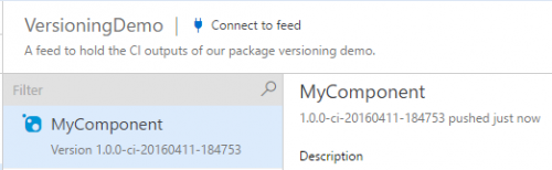 Now the package is versioned 1.0