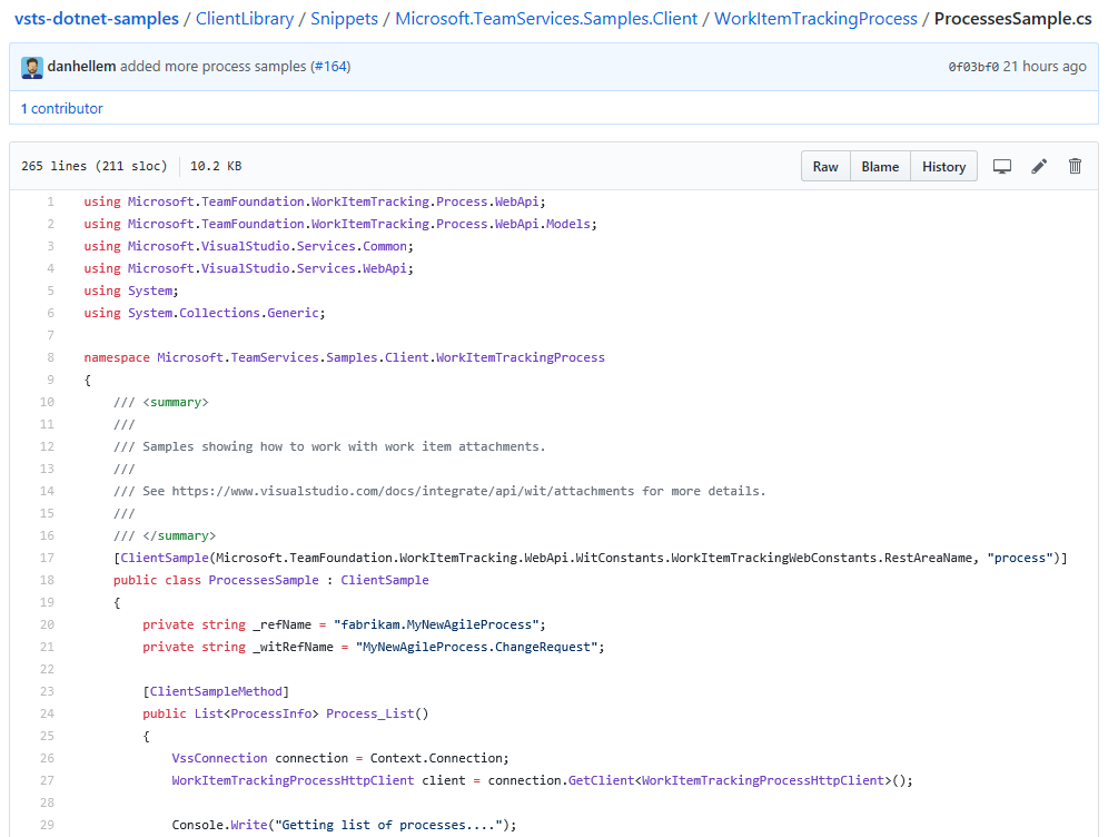 Azure Devops Blog - announcing new rest api s for process customization