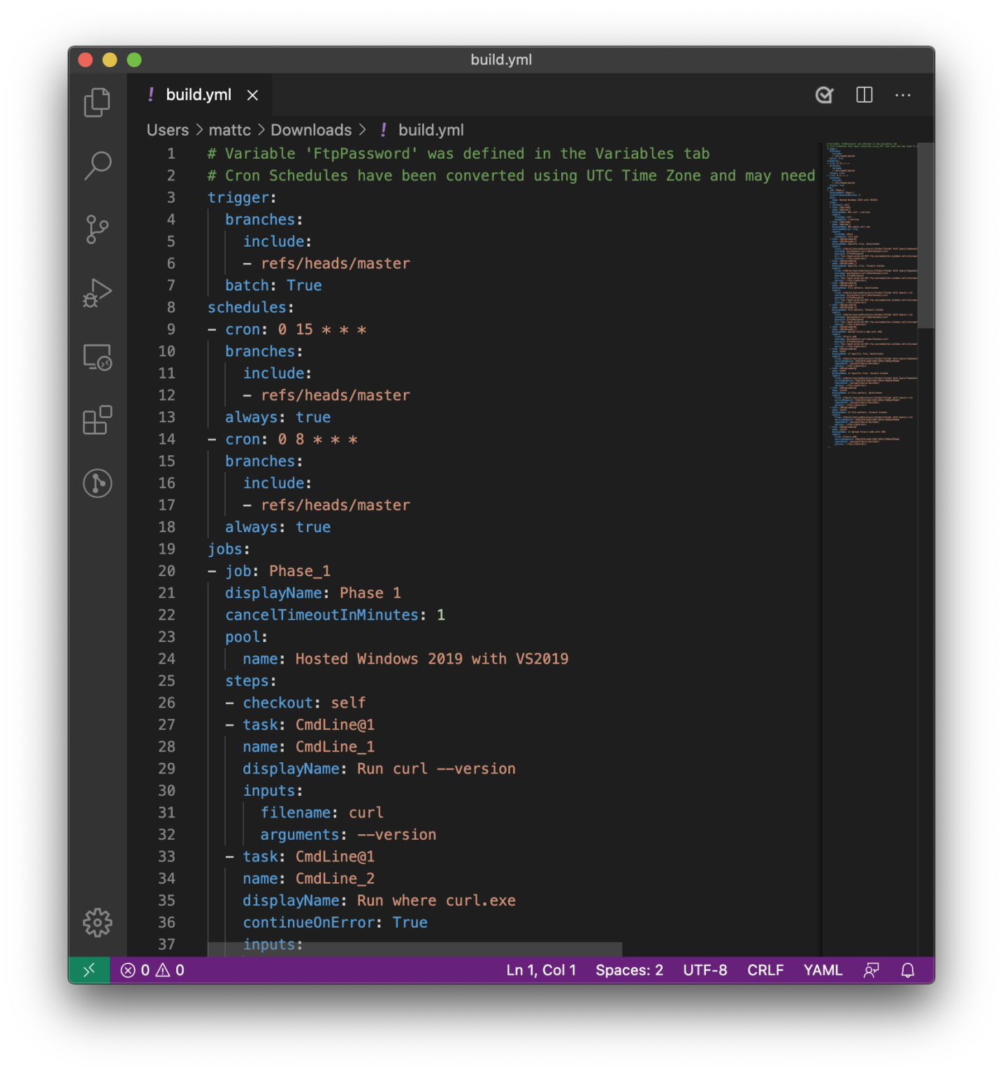 Replacing "View YAML" - Azure DevOps Blog
