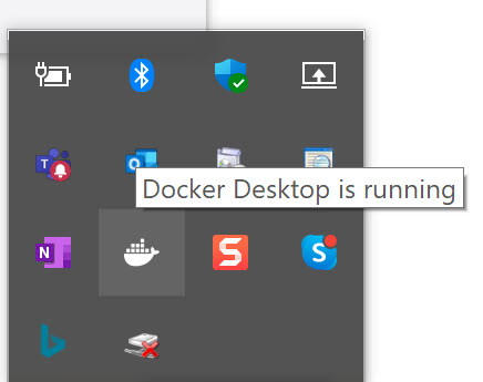 Docker Desktop Running