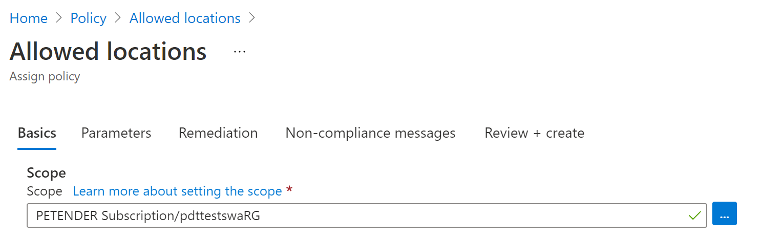 Assign Azure Policy