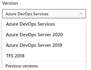 Content archived for Azure DevOps previous versions