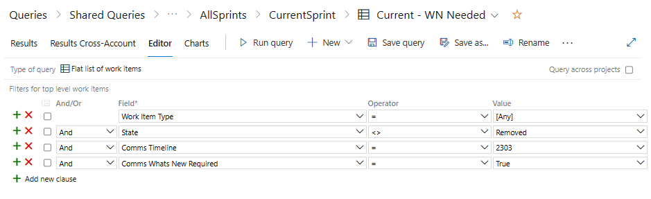 Simple sprint query