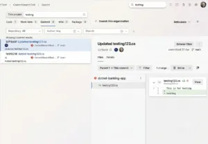 commit search UI image