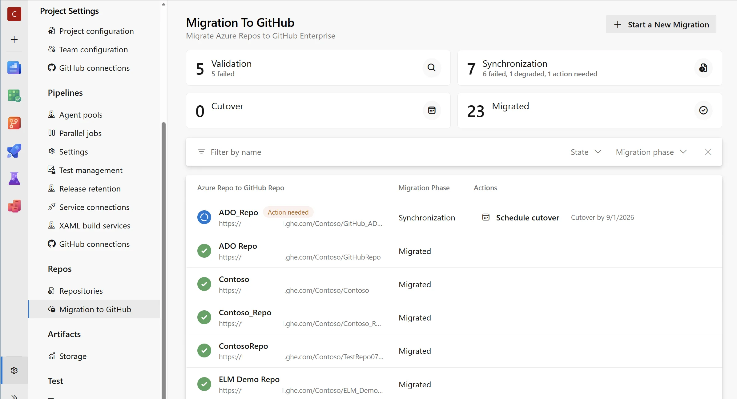 ELM Azure DevOps Portal
