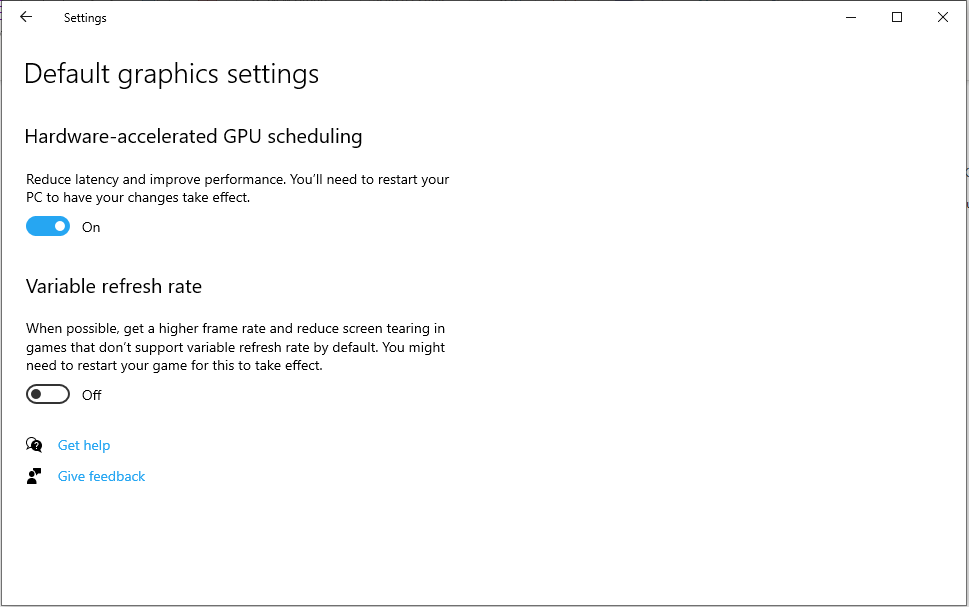 Windows Hardware Accelerated GPU Scheduling
