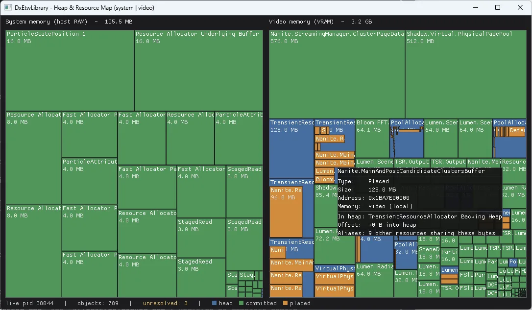 Screenshot of the DxTimingCaptureLibrary sample